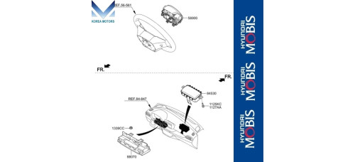 airbag module passenger hyundai avante 2018-20